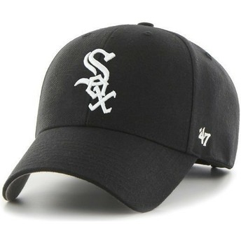 Cappellino visiera curva nero tinta unita di MLB Chicago White Sox di 47 Brand