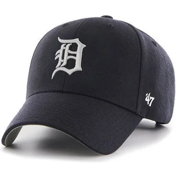 cappello-con-visiera-curva-blu-navy-semplice-mlb-detroit-tigers-di-47-brand