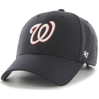 Cappellino visiera curva blu marino tinta unita di MLB Washington Nationals di 47 Brand