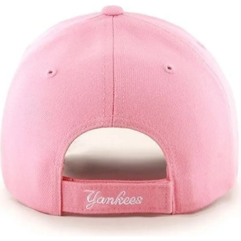 cappelli-curva-rosa-cinghia-regolabile-lisa-dei-new-york-yankees-mlb-di-47-brand cappelli-curva-rosa-cinghia-regolabile-lisa-dei-new-york-yankees-mlb-di-47-brand