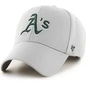 cappellino-visiera-curva-grigio-tinta-unita-di-mlb-oakland-athletics-di-47-brand