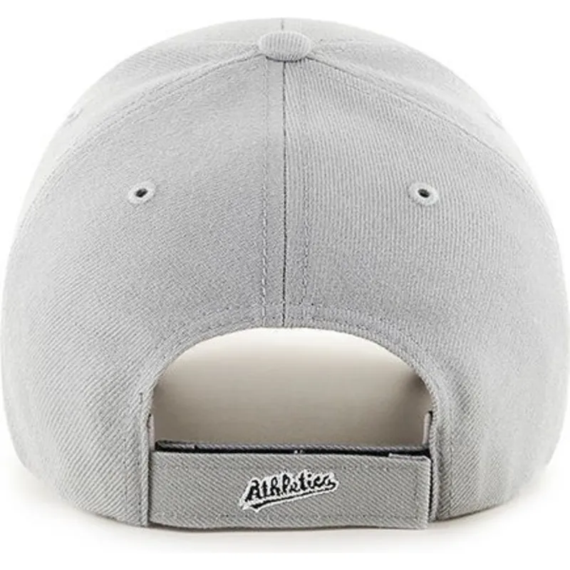 cappelli-curva-grigio-cinghia-regolabile-lisa-dei-oakland-athletics-mlb-di-47-brand