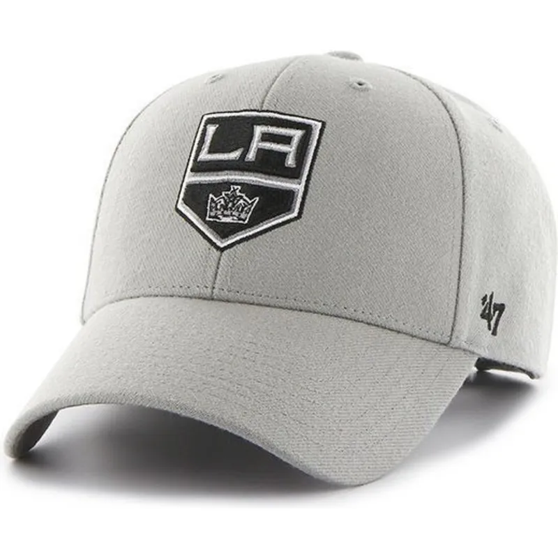 cappelli-curva-grigio-cinghia-regolabile-dei-los-angeles-kings-nhl-di-47-brand