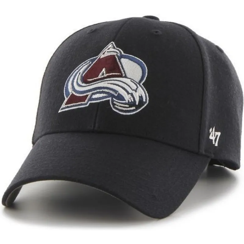 cappelli-curva-blu-marino-cinghia-regolabile-dei-colorado-avalanche-nhl-di-47-brand