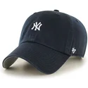 cappellino-con-visiera-curva-blu-navy-con-piccolo-logo-mlb-new-york-yankees-di-47-brand