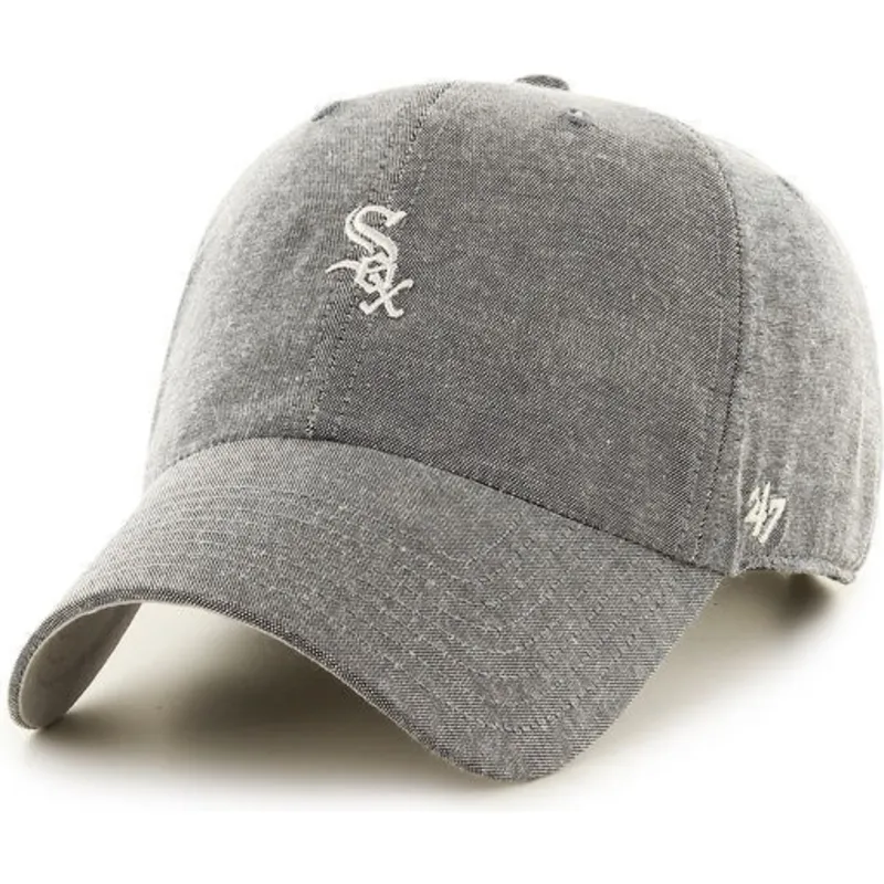 cappelli-curva-grigio-cinghia-regolabile-pequeno-dei-chicago-white-sox-mlb-di-47-brand