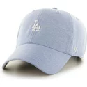 cappellino-visiera-curva-blu-con-logo-piccolo-di-mlb-los-angeles-dodgers-di-47-brand