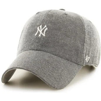 cappelli-curva-grigio-cinghia-regolabile-pequeno-dei-new-york-yankees-mlb-di-47-brand