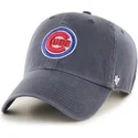 cappelli-curva-blu-marino-cinghia-regolabile-frontal-dei-chicago-cubs-mlb-di-47-brand