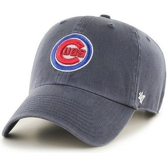 Cappellino visiera curva blu marino con logo frontale di MLB Chicago Cubs di 47 Brand