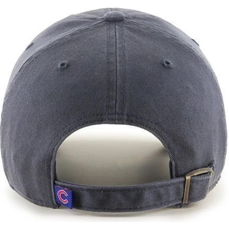 cappelli-curva-blu-marino-cinghia-regolabile-frontal-dei-chicago-cubs-mlb-di-47-brand