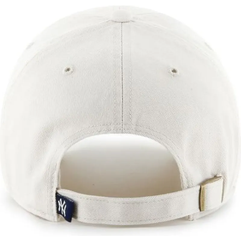 cappelli-curva-crema-cinghia-regolabile-frontal-grande-dei-new-york-yankees-mlb-di-47-brand