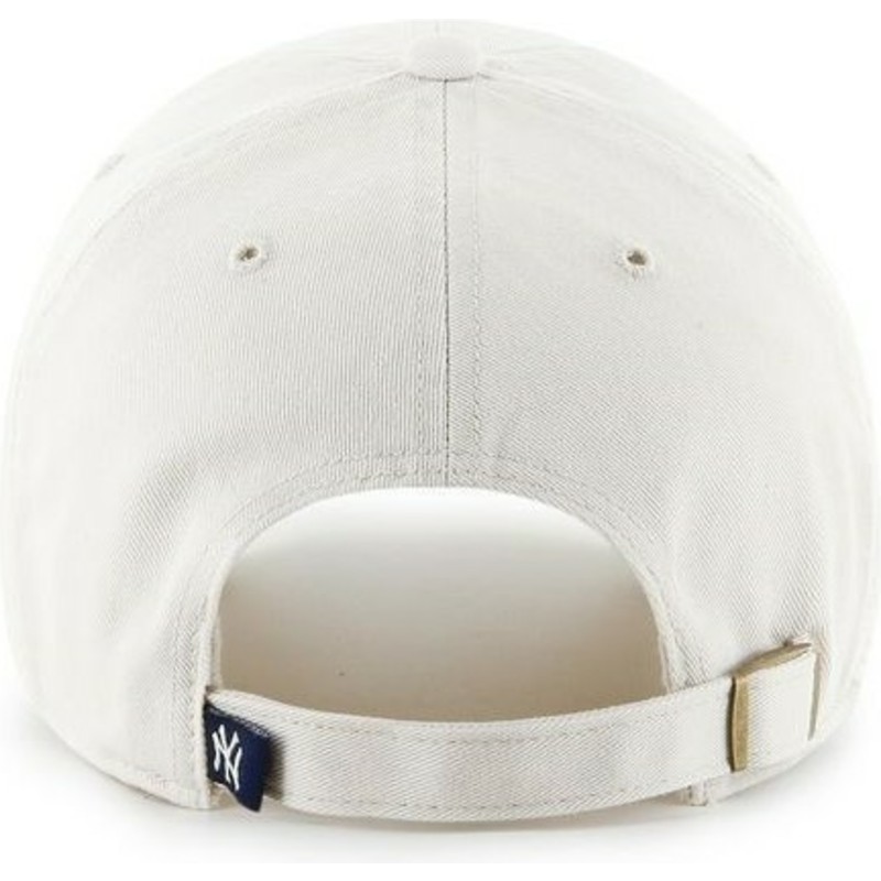 cappellino-visiera-curva-crema-con-logo-frontale-grande-di-mlb-new-york-yankees-di-47-brand
