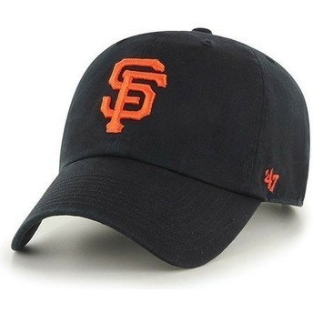 Cappellino visiera curva nero con logo frontale grande di MLB San Francisco Giants di 47 Brand