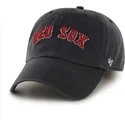cappelli-curva-blu-marino-cinghia-regolabile-nombre-frontal-grande-dei-boston-red-sox-mlb-di-47-brand