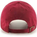 cappellino-visiera-curva-rosso-tinta-unita-di-47-brand