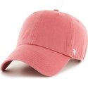 cappellino-visiera-curva-rosso-chiaro-tinta-unita-di-47-brand