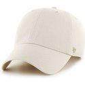 cappellino-visiera-curva-crema-tinta-unita-di-47-brand
