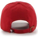 cappelli-curva-rosso-cinghia-regolabile-frontal-grande-dei-new-england-revolution-fc-major-league-soccer-di-47-brand