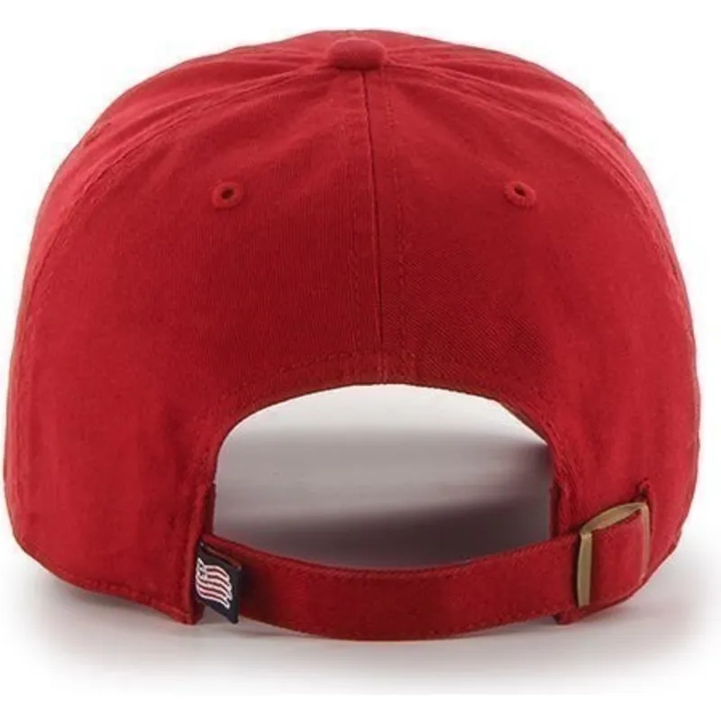 cappelli-curva-rosso-cinghia-regolabile-frontal-grande-dei-new-england-revolution-fc-major-league-soccer-di-47-brand