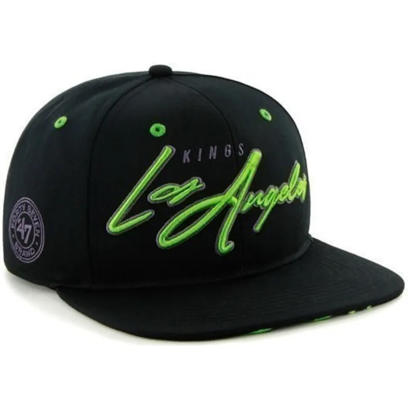 cappelli-piatta-nero-snapback-frontal-grande-dei-los-angeles-kings-nhl-di-47-brand cappelli-piatta-nero-snapback-frontal-grande-dei-los-angeles-kings-nhl-di-47-brand