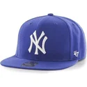 cappelli-piatta-blu-snapback-per-bambino-dei-new-york-yankees-mlb-di-47-brand