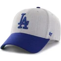 cappelli-curva-grigio-cinghia-regolabile-dei-los-angeles-dodgers-mlb-di-47-brand
