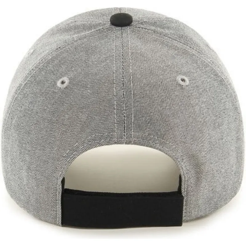cappelli-curva-grigio-cinghia-regolabile-negro-dei-los-angeles-dodgers-mlb-di-47-brand