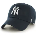 cappellino-curvo-blu-navy-di-new-york-yankees-mlb-clean-up-di-47-brand