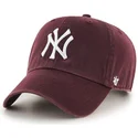 cappellino-curvo-granata-di-new-york-yankees-mlb-clean-up-di-47-brand