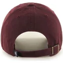 cappellino-curvo-granata-con-logo-granata-dei-new-york-yankees-mlb-clean-up-di-47-brand