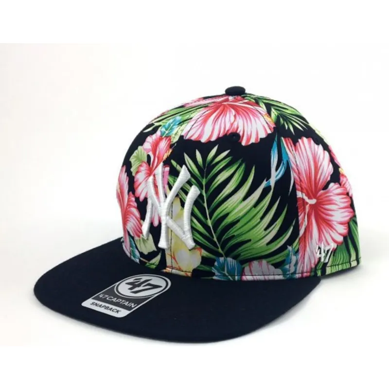 cappelli-piatta-multicolore-snapback-estampado-de-flores-dei-new-york-yankees-mlb-di-47-brand cappelli-piatta-multicolore-snapback-estampado-de-flores-dei-new-york-yankees-mlb-di-47-brand