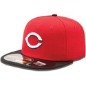 cappello-piatto-rosso-aderente-59fifty-authentic-on-field-dei-cincinnati-reds-mlb-di-new-era