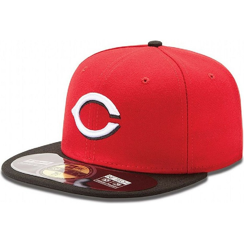 cappellino-visiera-piatta-rosso-aderente-59fifty-authentic-on-field-di-cincinnati-reds-mlb-di-new-era
