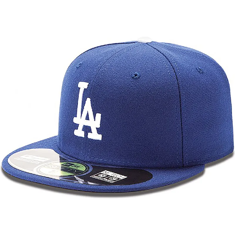 cappelli-piatta-blu-regolato-59fifty-authentic-on-field-dei-los-angeles-dodgers-mlb-di-new-era