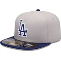 cappello-piatto-blu-chiuso-59fifty-diamond-era-dei-los-angeles-dodgers-mlb-di-new-era