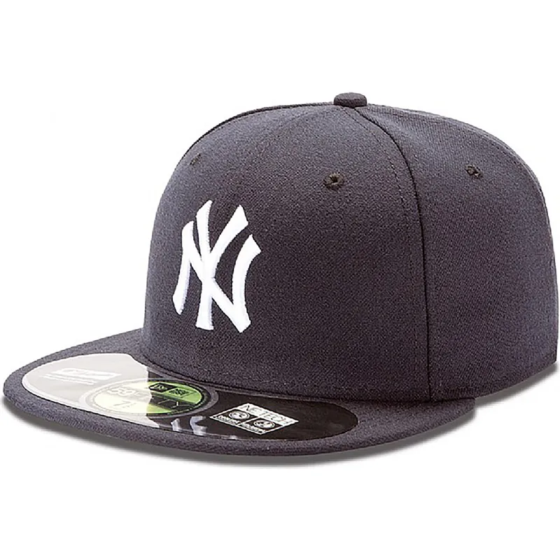 cappelli-piatta-blu-marino-regolato-59fifty-authentic-on-field-dei-new-york-yankees-mlb-di-new-era