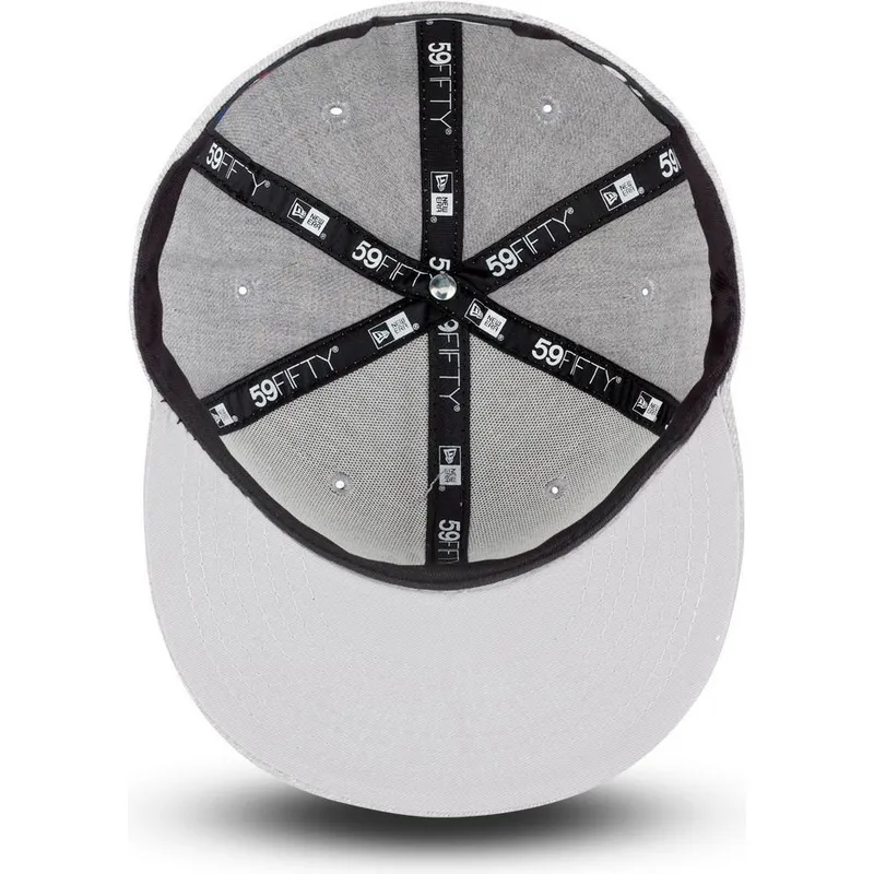 cappello-piatto-grigio-chiuso-per-bambino-59fifty-essential-new-york-yankees-mlb-di-new-era