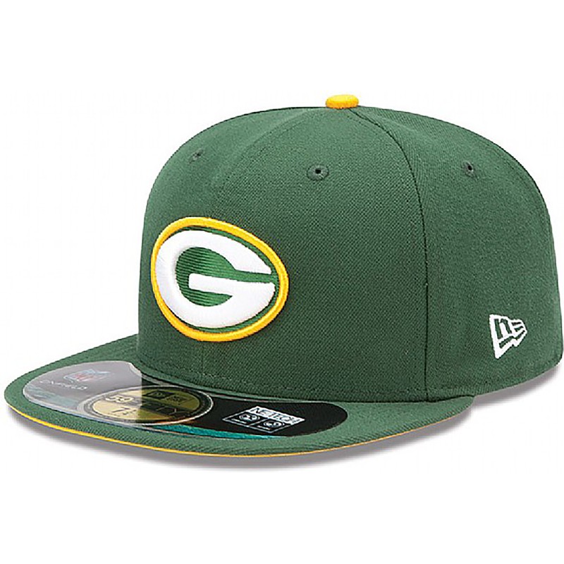 cappellino-visiera-piatta-verde-aderente-59fifty-authentic-on-field-game-di-green-bay-packers-nfl-di-new-era