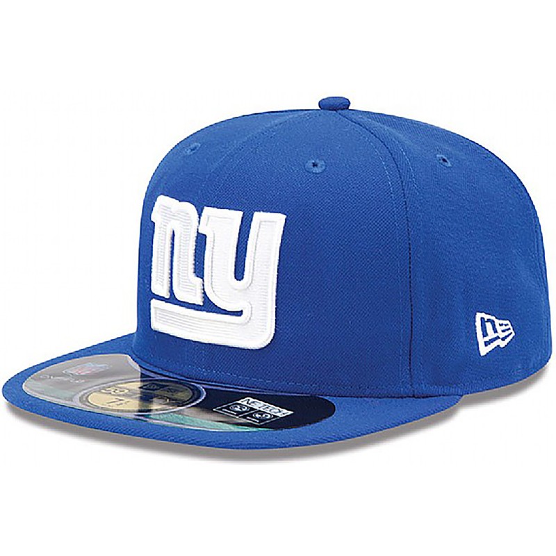 cappellino-visiera-piatta-blu-aderente-59fifty-authentic-on-field-game-di-new-york-giants-nfl-di-new-era