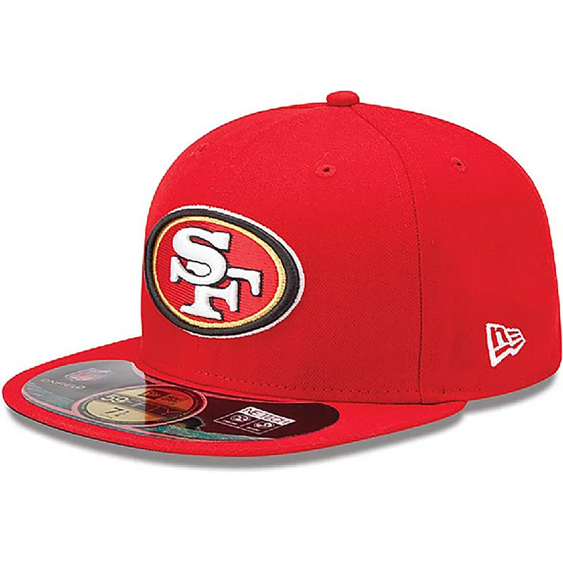 cappelli-piatta-rosso-regolato-59fifty-authentic-on-field-game-dei-san-francisco-49ers-nfl-di-new-era