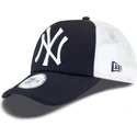cappelli-curva-blu-marino-snapback-clean-a-frame-dei-new-york-yankees-mlb-di-new-era