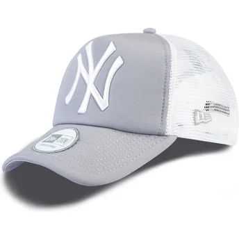 cappelli-curva-grigio-snapback-clean-a-frame-dei-new-york-yankees-mlb-di-new-era