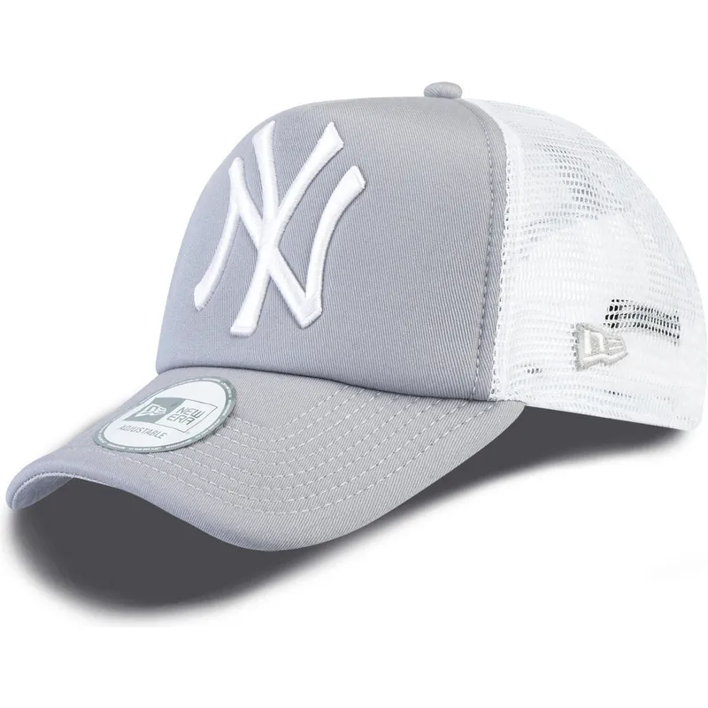 cappelli-curva-grigio-snapback-clean-a-frame-dei-new-york-yankees-mlb-di-new-era