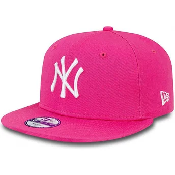 cappelli-piatta-rosa-snapback-per-bambino-9fifty-essential-dei-new-york-yankees-mlb-di-new-era