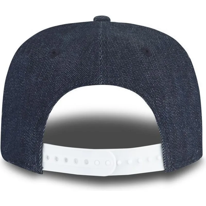 cappelli-piatta-blu-marino-snapback-per-bambino-9fifty-essential-denim-dei-new-york-yankees-mlb-di-new-era
